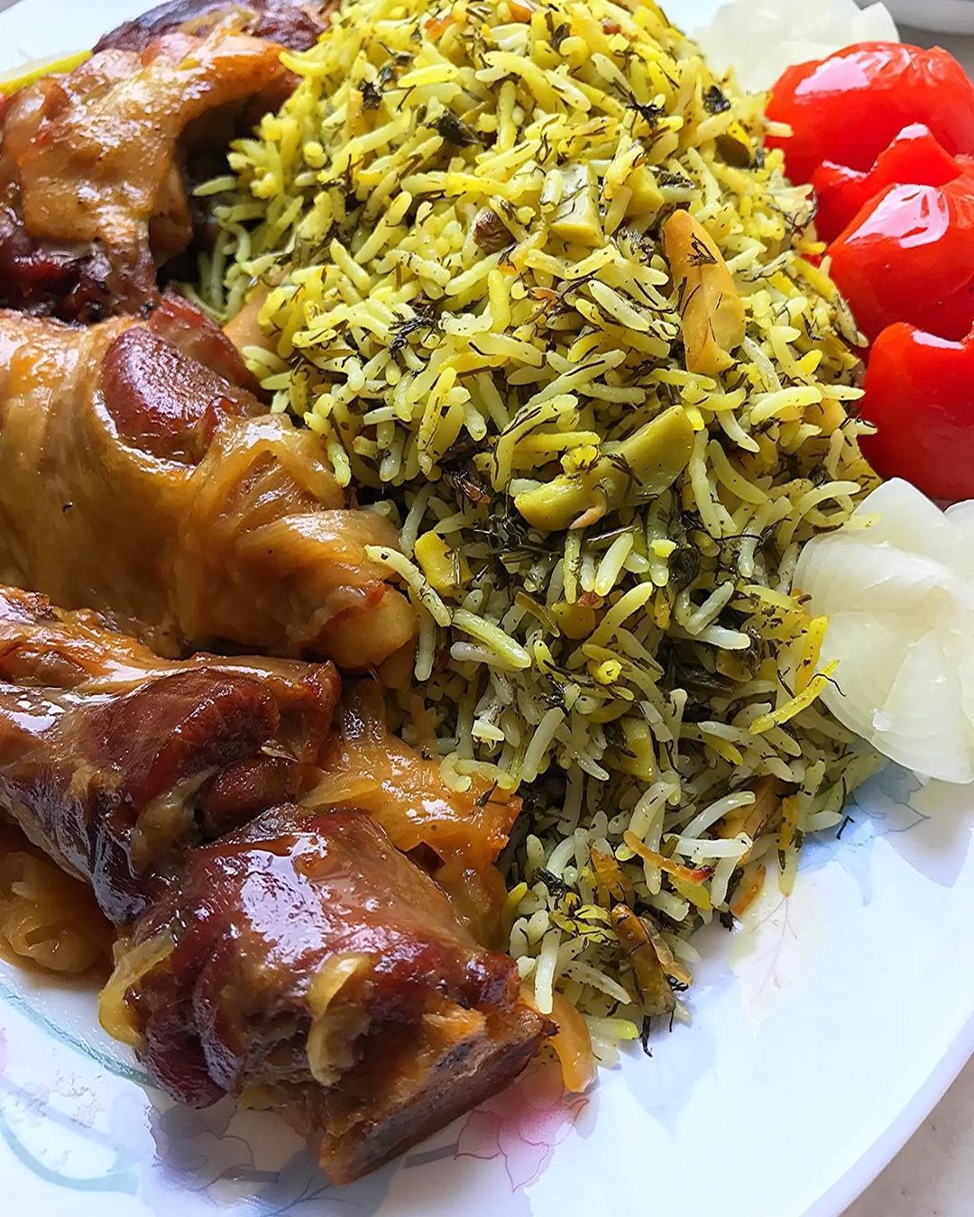 طرز تهیه باقالی پلو با ماهیچه مجلسی